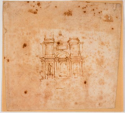 Studia nad pomnikiem nagrobnym dla nowej zakrystii autorstwa Michelangelo Buonarroti
