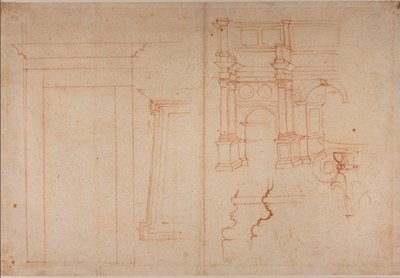 Badania zabytków rzymskich autorstwa Michelangelo Buonarroti