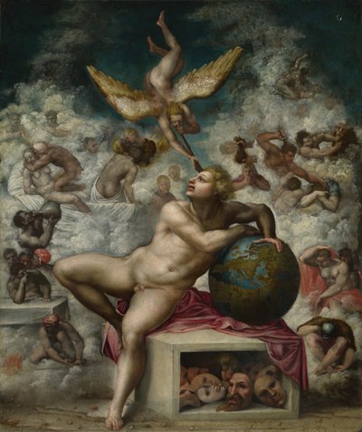 Sen o życiu ludzkim, po 1533 autorstwa Michelangelo Buonarroti
