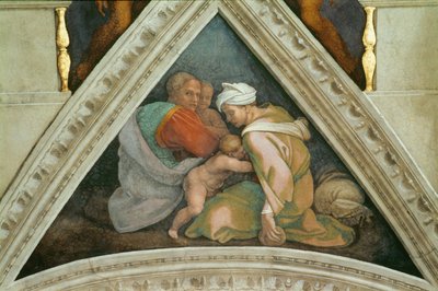 Kaplica Sykstyńska (fresk) autorstwa Michelangelo Buonarroti