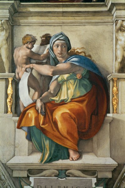 Kaplica Sykstyńska; freski sufitowe po renowacji (fresk) autorstwa Michelangelo Buonarroti