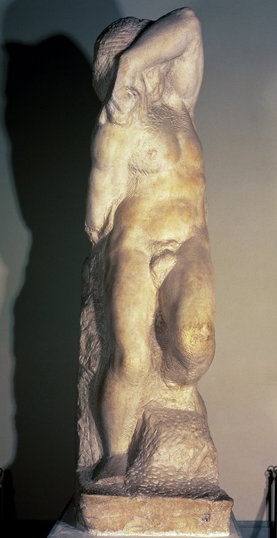 Młody niewolnik, ok. 1520-23 autorstwa Michelangelo Buonarroti