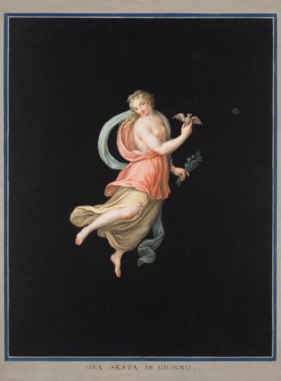 Kobieca alegoria nocy autorstwa Michelangelo Maestri