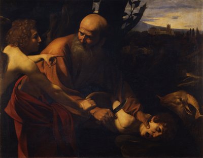 Abraham składający Izaaka w ofierze, 1603-1604 autorstwa Michelangelo Merisi Caravaggio
