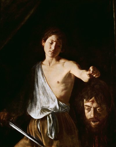 Dawid z głową Goliata, 1606 (szczegóły patrz 100350) autorstwa Michelangelo Merisi Caravaggio