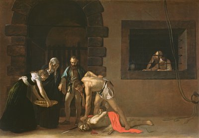 Ścięcie św. Jana Chrzciciela, 1608 autorstwa Michelangelo Merisi Caravaggio