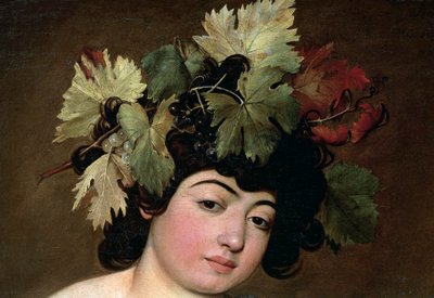 Bachus, ok.1589 (olej na płótnie) autorstwa Michelangelo Merisi da Caravaggio