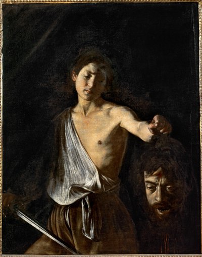 Dawid z głową Goliata ... (obraz na płótnie) autorstwa Michelangelo Merisi da Caravaggio