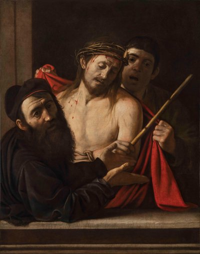 Ecce homo, ok. 1605-09 (olej na płótnie) autorstwa Michelangelo Merisi da Caravaggio