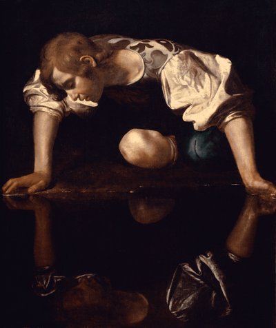 Narcyz, ok. 1597-99 autorstwa Michelangelo Merisi da Caravaggio