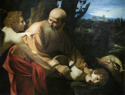 Ofiara Izaaka autorstwa Michelangelo Merisi da Caravaggio