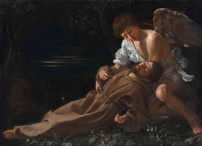 Św. Franciszek z Asyżu otrzymuje stygmat autorstwa Michelangelo Merisi da Caravaggio