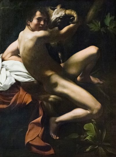 Św. Jan Chrzciciel, Młodzieniec z baranem autorstwa Michelangelo Merisi da Caravaggio
