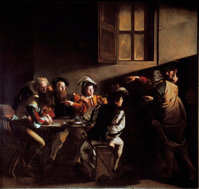 Powołanie świętego Mateusza (olej na płótnie) autorstwa Michelangelo Merisi da Caravaggio
