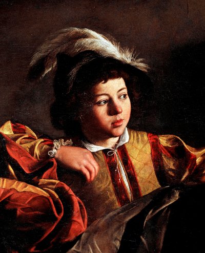 Powołanie św Mateusza, detal (olej na płótnie) autorstwa Michelangelo Merisi da Caravaggio