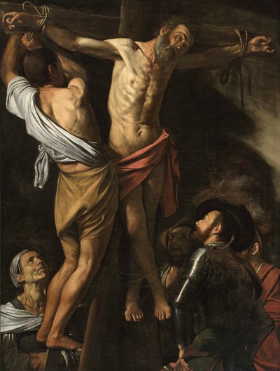 Ukrzyżowanie św. Andrzeja, 1606-07 autorstwa Michelangelo Merisi da Caravaggio