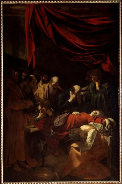 Śmierć Dziewicy, 1605 autorstwa Michelangelo Merisi da Caravaggio