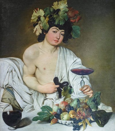 O Jovem Baco, c.1596 (óleo sobre tela)polonês autorstwa Michelangelo Merisi da Caravaggio