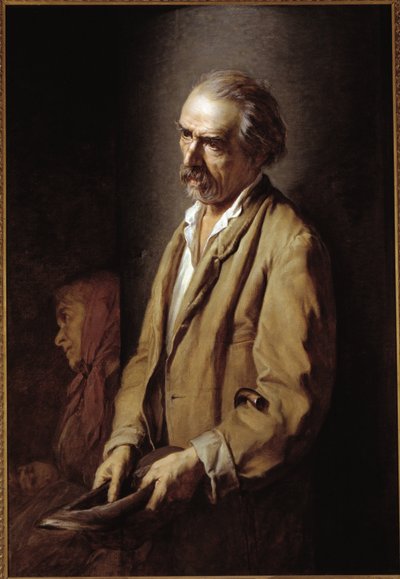Autoportret (Autoportret) Malarstwo autorstwa Michelangelo Pittatore (1825-1903) 1894 Dim 107x73 cm Asti, Pinacoteca Civica autorstwa Michelangelo Pittatore