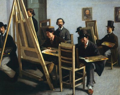 Szkoła malarstwa Michele Cammarano, około 1865 r. autorstwa Michele Cammarano