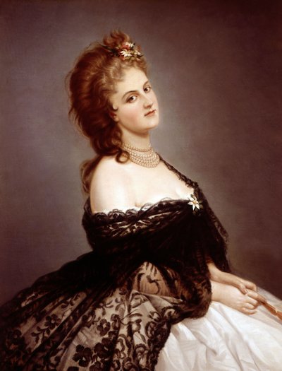 Virginia Oldoini, hrabina Castiglione, według zdjęcia Pierre-Louis Pierson, 1862 autorstwa Michele Gordigiani
