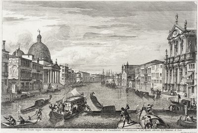 Wielki Kanał między San Simone Piccolo a Santa Chiara, ok. 1740-41 r. autorstwa Michele Marieschi