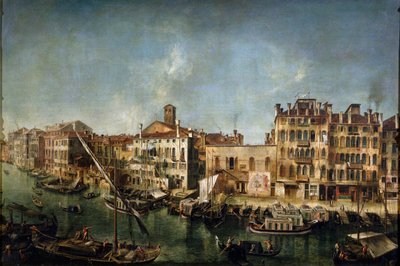 Widok na Canal Grande z Fondamenta Del Vin, 1736-1737. autorstwa Michele Marieschi