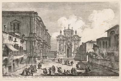 Widoki Wenecji: Campo S. Rocco, 1741. autorstwa Michele Marieschi