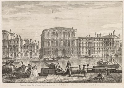 Widoki Wenecji: Palazzo Pesaro, 1741. autorstwa Michele Marieschi