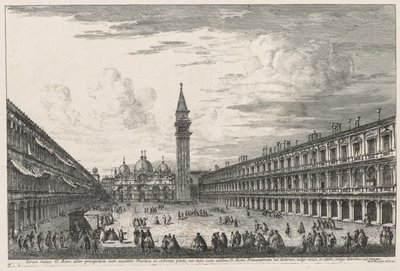 Widoki Wenecji: Piazzo S. Marco, 1741. autorstwa Michele Marieschi