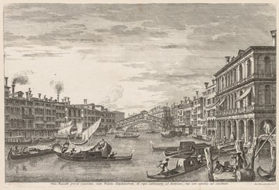 Widoki Wenecji: Rialto autorstwa Michele Marieschi