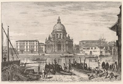 Widoki Wenecji: SM Della Salute, 1741. autorstwa Michele Marieschi