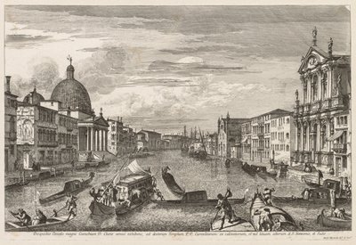 Widoki Wenecji: Santa Chiara, 1741. autorstwa Michele Marieschi
