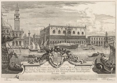 Widoki Wenecji: Piazzetta i Pałac Książęcy, 1741. autorstwa Michele Marieschi