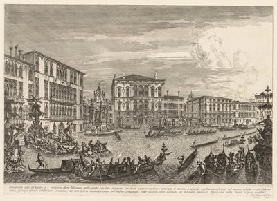 Widoki Wenecji: Regaty, 1741. autorstwa Michele Marieschi