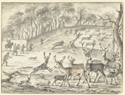 Polowanie na jelenia autorstwa Michiel Carree