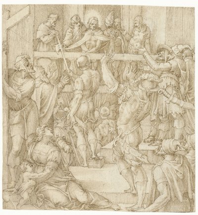 Chrystus ukazany ludziom autorstwa Michiel Coxie (I)