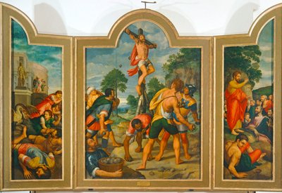 Męczeństwo świętego Filipa (olej na płótnie) autorstwa Michiel I Coxie or Coxcie