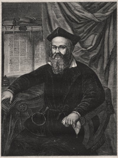 Portret Marco Antonio de Dominis (Markantun de Dominis) (1556-1624) dalmatyński duchowny, odstępca i człowiek nauki - sztychowany przez G J Delffa wg Mierevelta autorstwa Michiel Jansz. van (after) Mierevelt