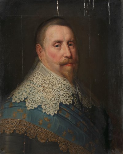 Portret Gustawa II Adolfa (1594-1632), króla Szwecji autorstwa Michiel Jansz van Mierevelt (copy after)