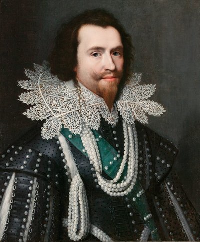 George Villiers, 1. książę Buckingham 1592-1628, 1625-1626 autorstwa Michiel Jansz van Mierevelt