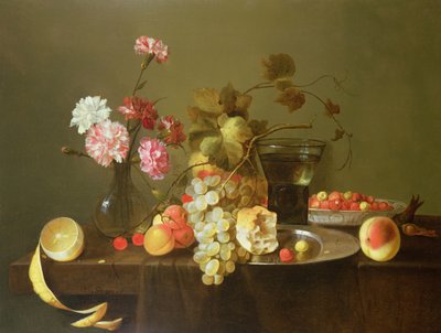 Martwa natura z owoców i kwiatów autorstwa Michiel Simons