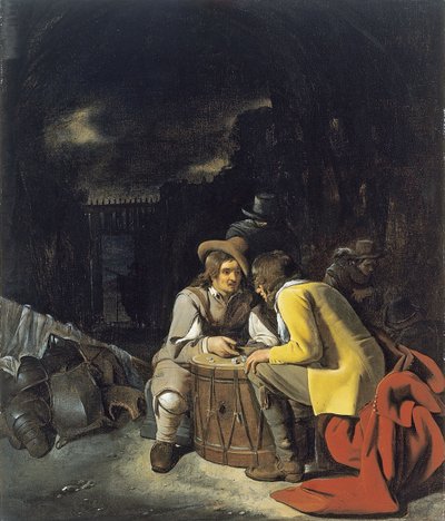 Żołnierze grający w kości autorstwa Michiel Sweerts