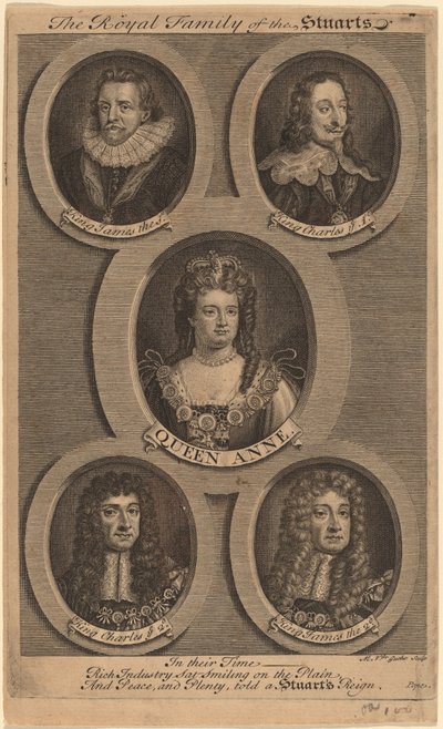 Rodzina królewska Stuartów autorstwa Michiel van der Gucht