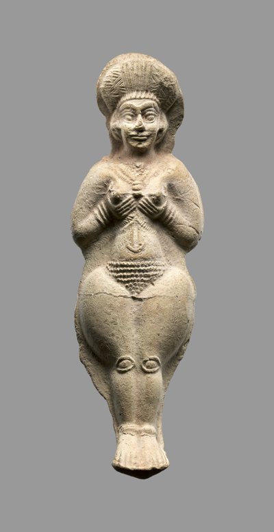 Figura kobieca, środkowy elamicki, ok. 1500-1100 pne (ceramika) autorstwa Middle Elamite Period