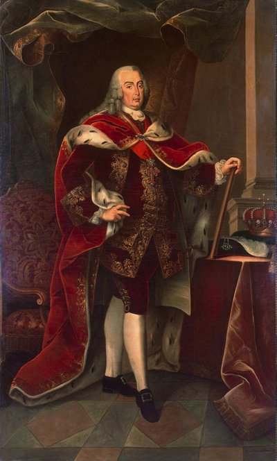 Portret Józefa I z Portugalii, zwanego reformatorem (1714-1777). Obraz Miguela Antonio do Amarala, ok. 1773. Olej na płótnie. Rozmiar: 239x143cm. Ermitaż w Petersburgu autorstwa Miguel Antonio do Amaral