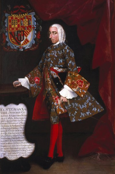 Don Juan Xavier Joachín Gutiérrez Altamirano Velasco autorstwa Miguel Cabrera