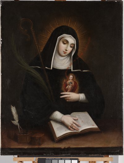 Święta Gertruda (Święta Gertruda) autorstwa Miguel Cabrera