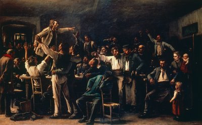 Strajk autorstwa Mihály Munkácsy