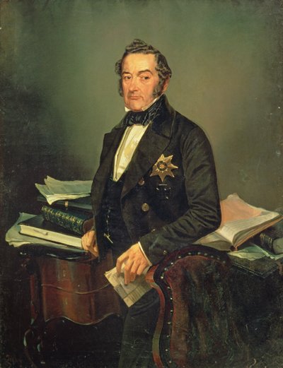 Portret senatora Iwana Tołstoja (1792-1854) (olej na płótnie) autorstwa Mihaly von Zichy